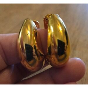 vintage kenneth jay lane gold tone earrings